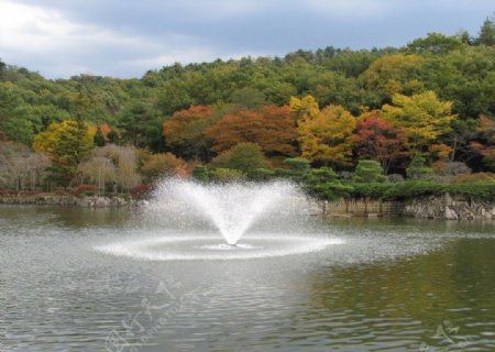 京都国际会馆喷泉图片