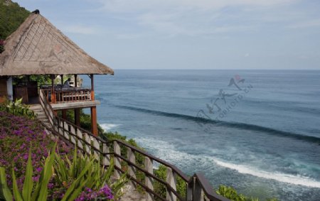 巴厘岛阿雅娜酒店剪影图片