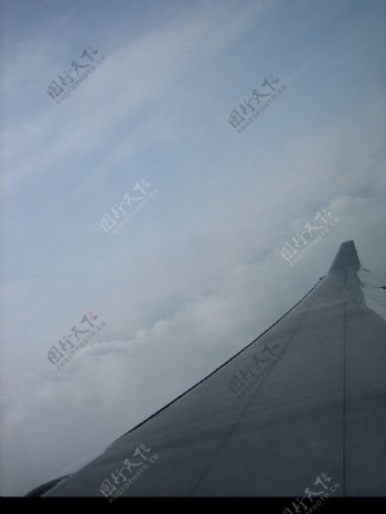 飛機上的雲图片