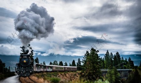 蒸汽火车摄影写真图片