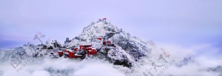 武当雪景图片