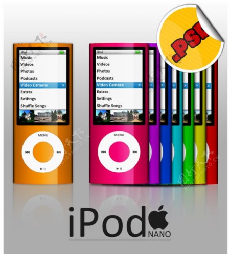 IPOD苹果音乐播发器分层素材图片