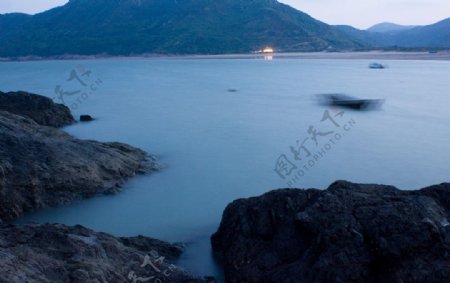 千岛湖夜晚图片