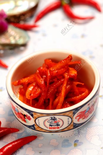 韩式小菜拌桔梗图片