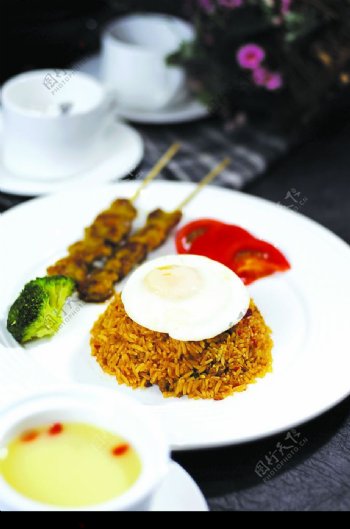 印尼炒饭套餐图片