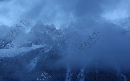 法国霞慕尼雪景图片