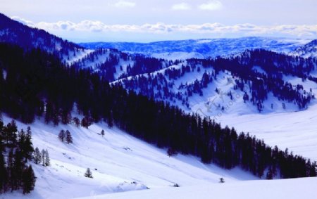 林海雪原非高清图片