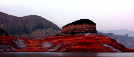 黄河三峡红沙包图片