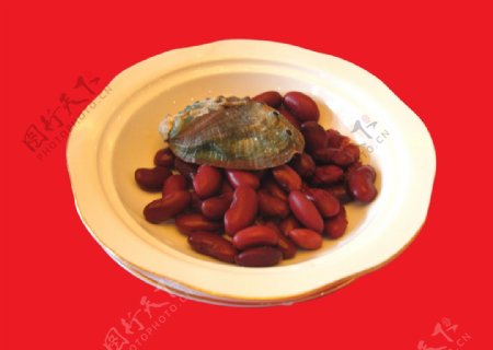 红豆焗鲍鱼图片