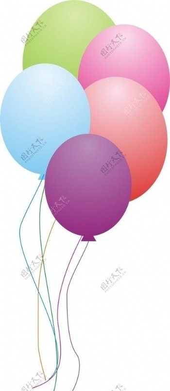 气球彩色图片