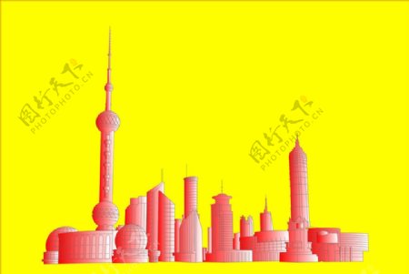 上海建筑矢量图图片