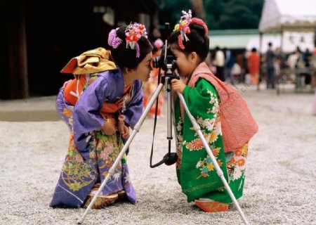 日本孩子图片