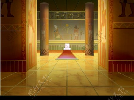 卡通埃及神殿图片