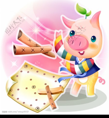 韩国卡通猪2图片
