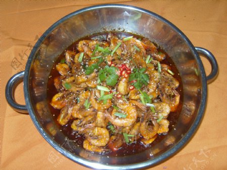 干锅鲜虾图片