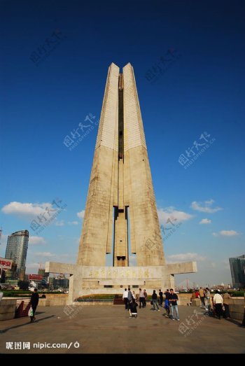 上海人民纪念塔图片