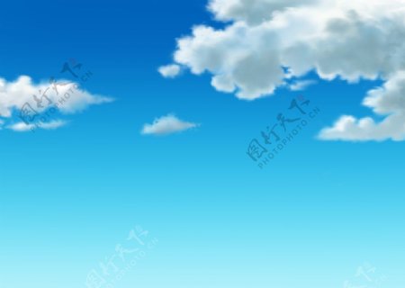 动画背景浮云图片