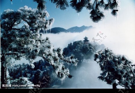 冬日庐山图片