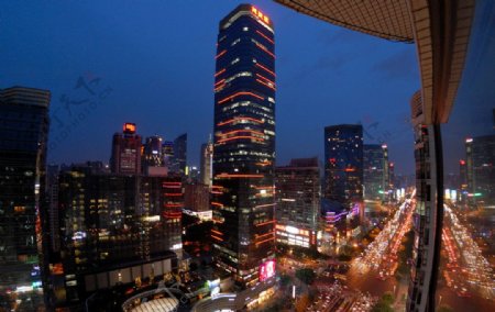 广州天河路之夜图片