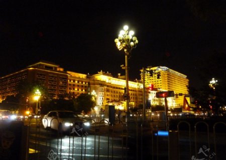 北京大饭店夜景图片