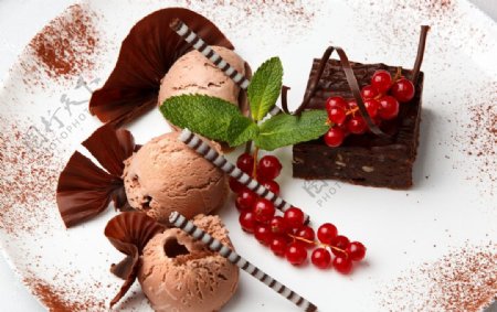 巧克力冰激凌图片
