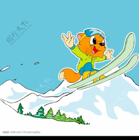 滑雪高手图片