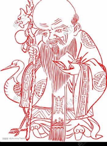 矢量中国神话人物图片