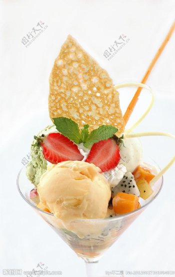 甜蜜冰淇淋图片