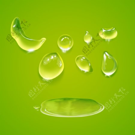 透明水滴水珠图片