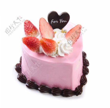 草莓奶油巧克力蛋糕图片
