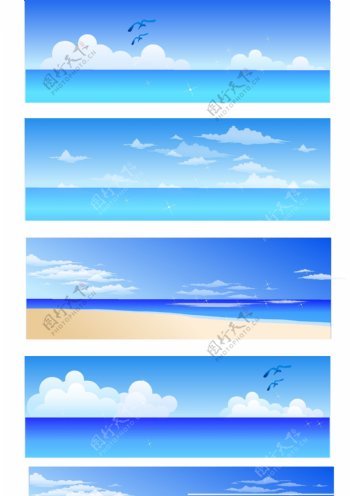 沙滩海岸海面图片