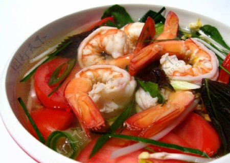 西红柿海鲜汤图片