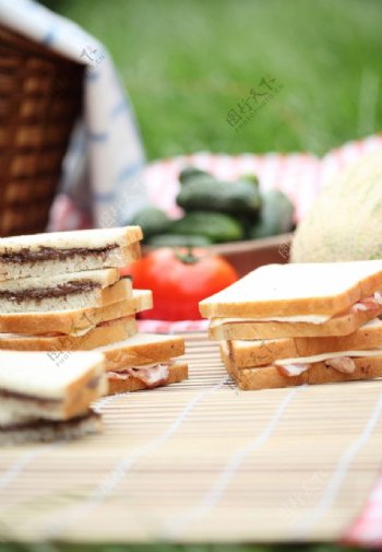 面包三明治图片