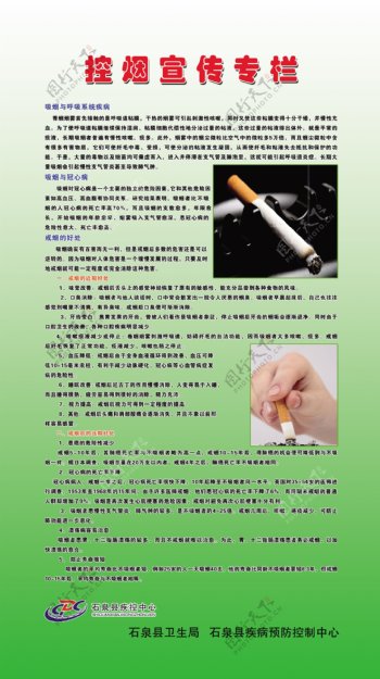 控烟宣传栏图片