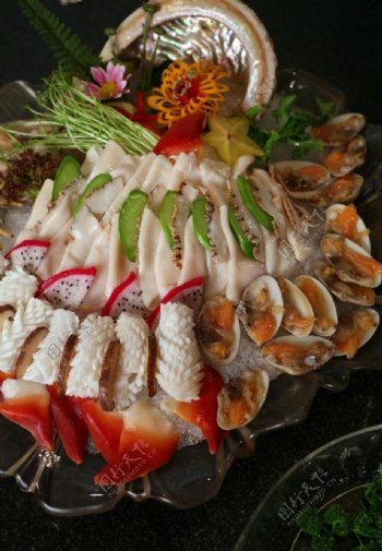 鲍鱼海鲜火锅套餐图片