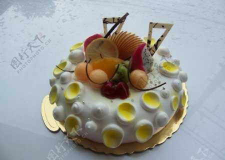 生日蛋糕美味健康忌廉水果图片