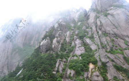 黄山风景黄山顶峰图片