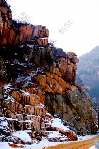 山峰岩石图片