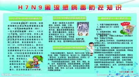 H7N9基本防治展板图片
