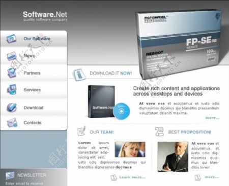 IT行业类软件网站图片