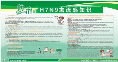 H7N9禽流感展板图片