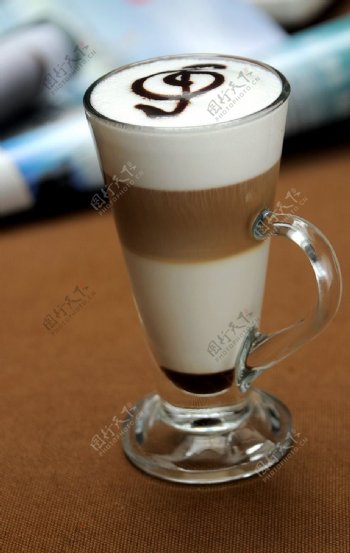 巧克力热分层咖啡图片