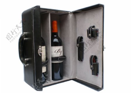 红酒红酒皮箱图片