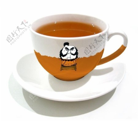 精白瓷茶具图片