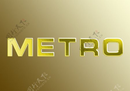 METRO艺术字图片