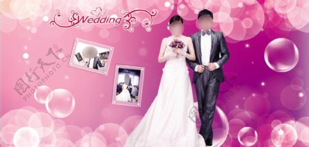 婚庆背景模板图片