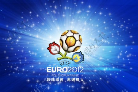 2012年欧洲杯足球赛主题海报图片