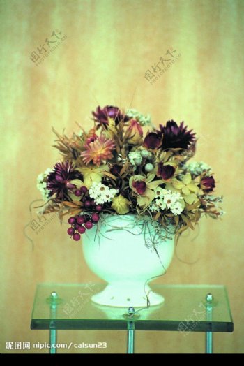 花瓶花朵图片