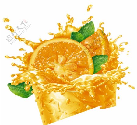 橙汁已抠好图片