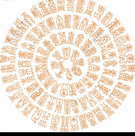 新年春节矢量素材之百寿字矢量图图片